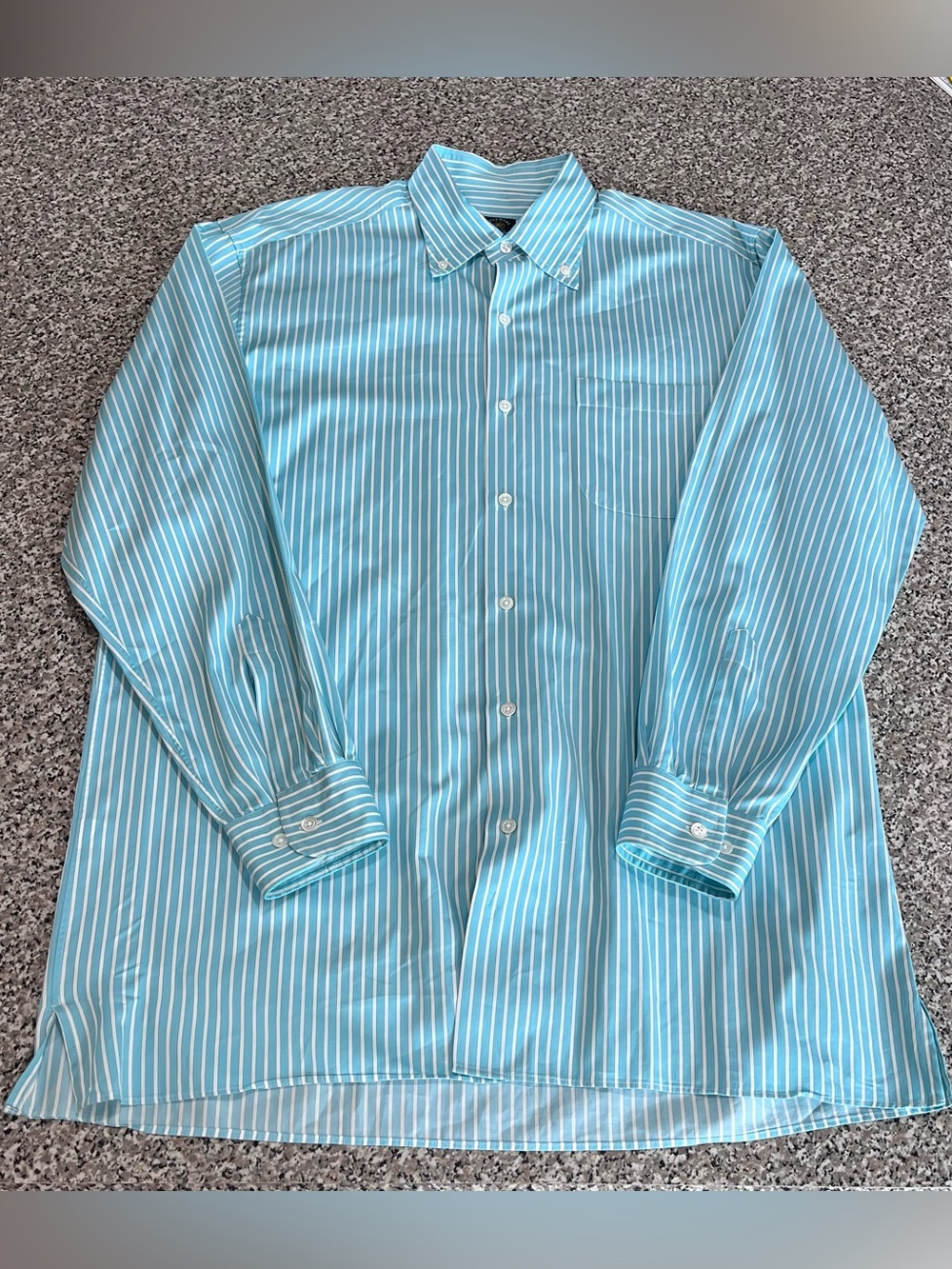 Solemare Maus and Hauffman Turquoise Stripped Nautical Mens Large Made in Italy